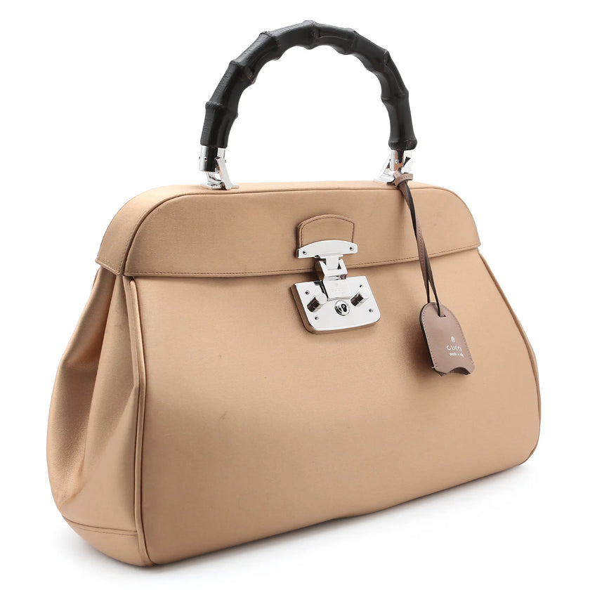 Borsa a mano Gucci Bamboo  Lady Look  oro