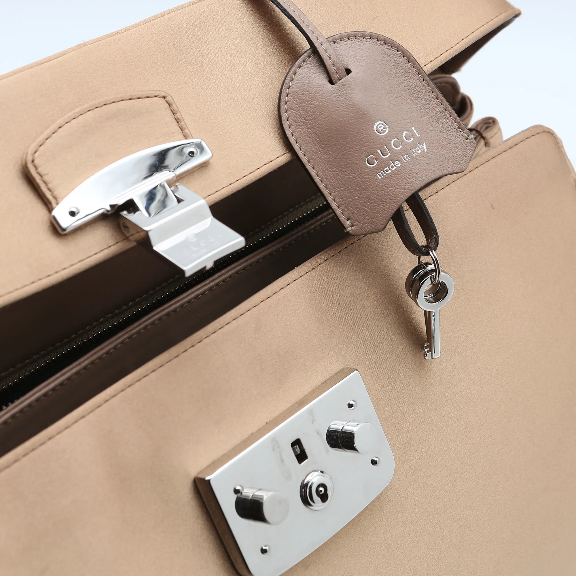 Borsa a mano Gucci Bamboo  Lady Look  oro