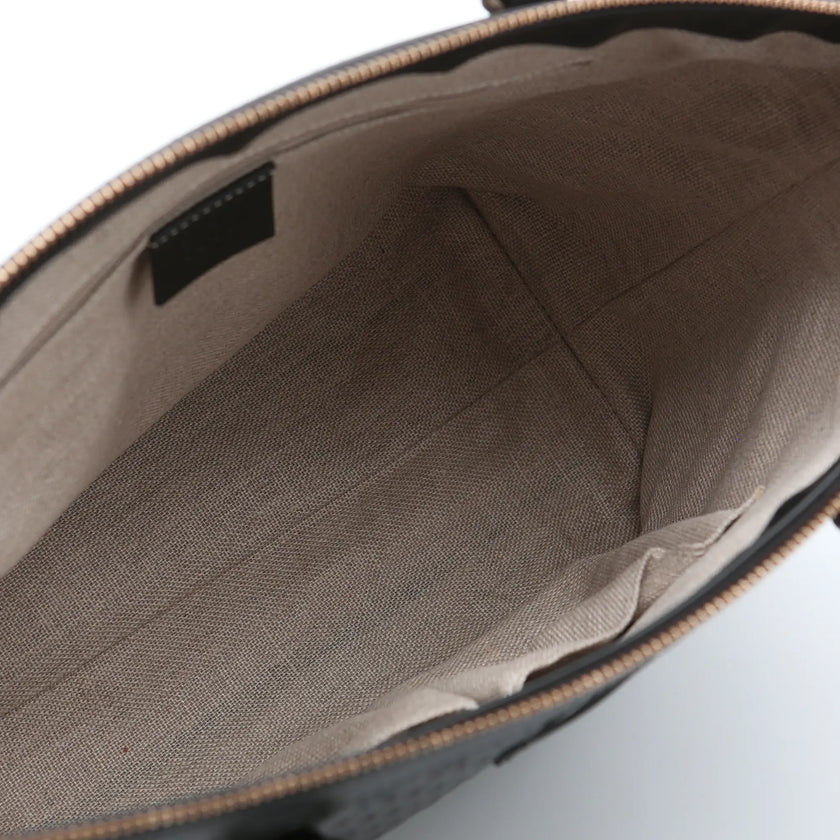 Borsa a mano Gucci mini shopper pelle Guccissima nera