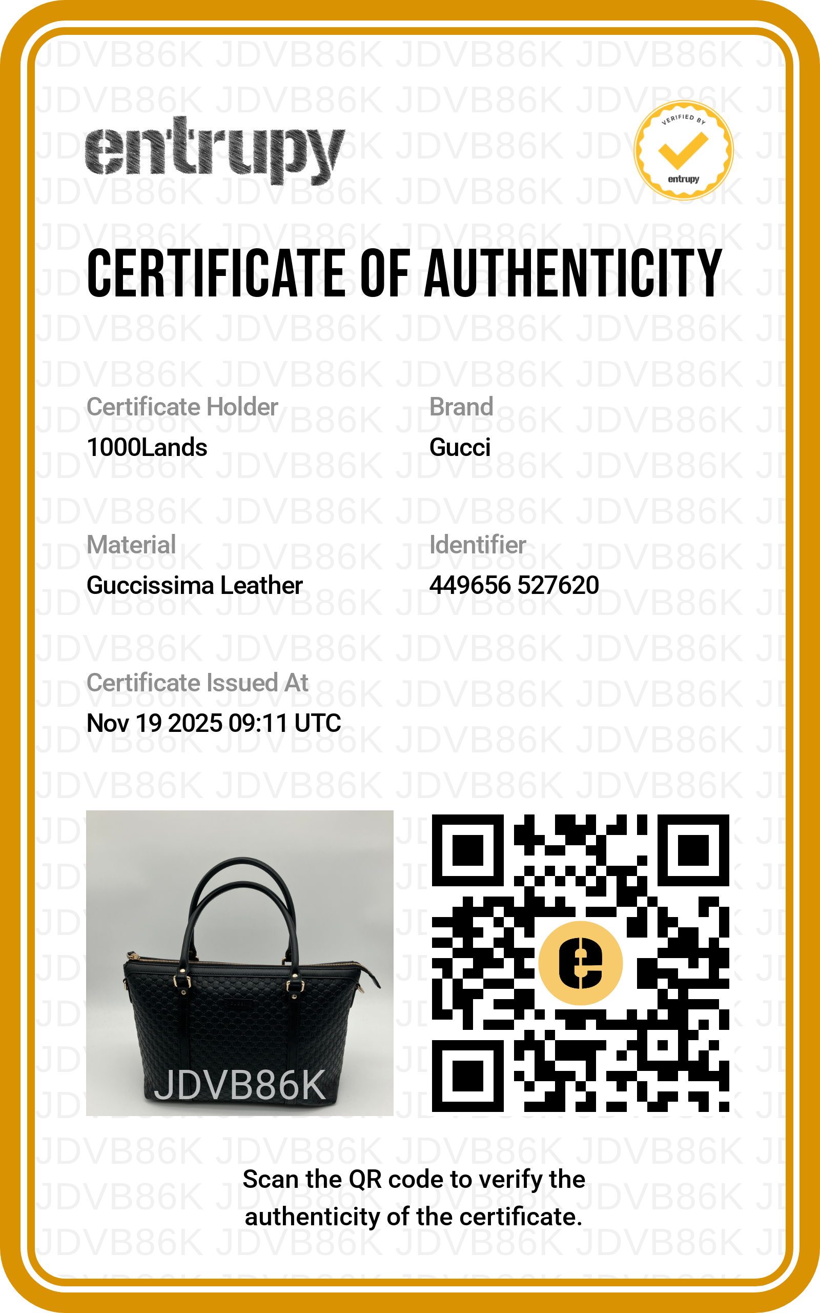 Borsa a mano Gucci mini shopper pelle Guccissima nera