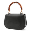 Borsa a mano Gucci Bamboo 1947 nera pelle cinghiale