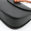 Borsa a mano Gucci Bamboo 1947 nera pelle cinghiale
