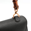 Borsa a mano Gucci Bamboo 1947 nera pelle cinghiale