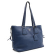 Borsa a spalla Prada vitello  Phenix in pelle blu