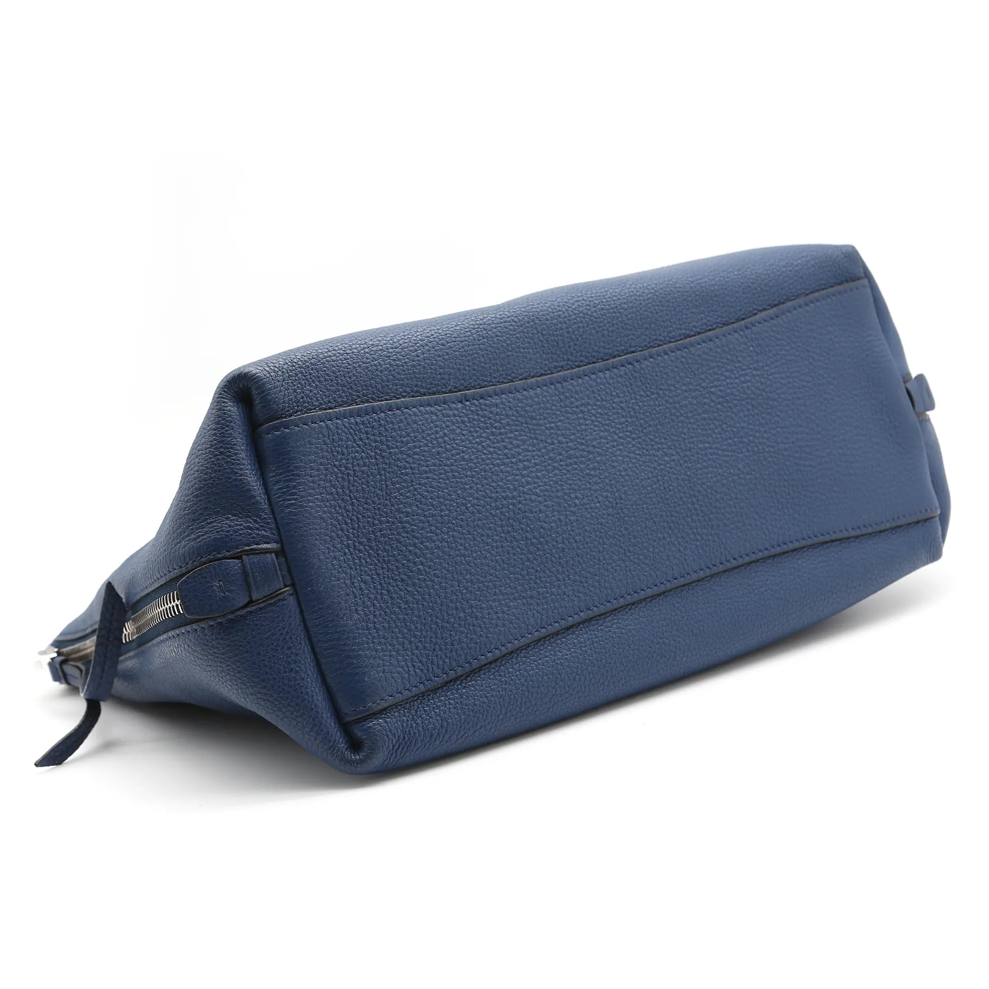 Borsa a spalla Prada vitello  Phenix in pelle blu