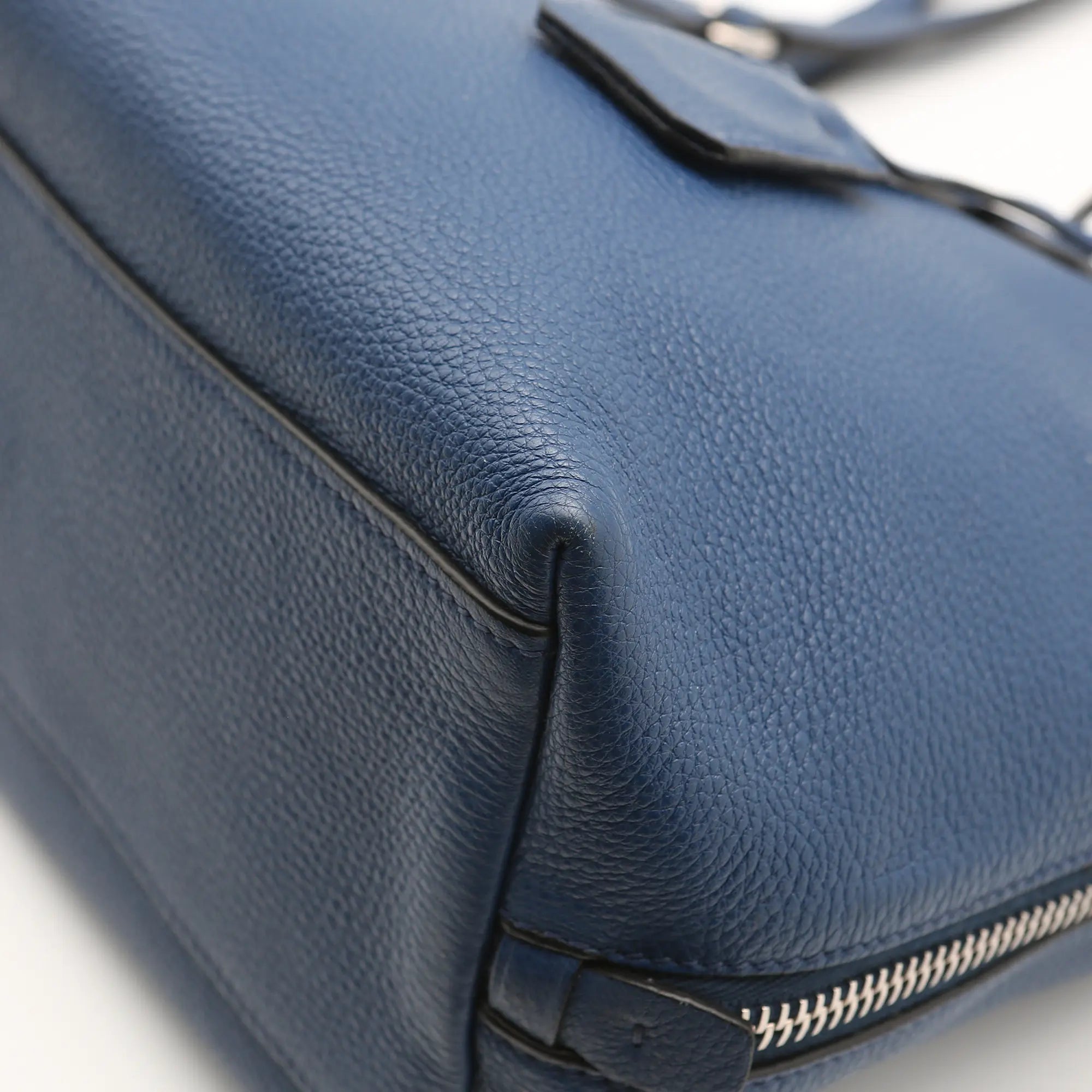 Borsa a spalla Prada vitello  Phenix in pelle blu