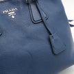 Borsa a spalla Prada vitello  Phenix in pelle blu