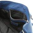 Borsa a spalla Prada vitello  Phenix in pelle blu
