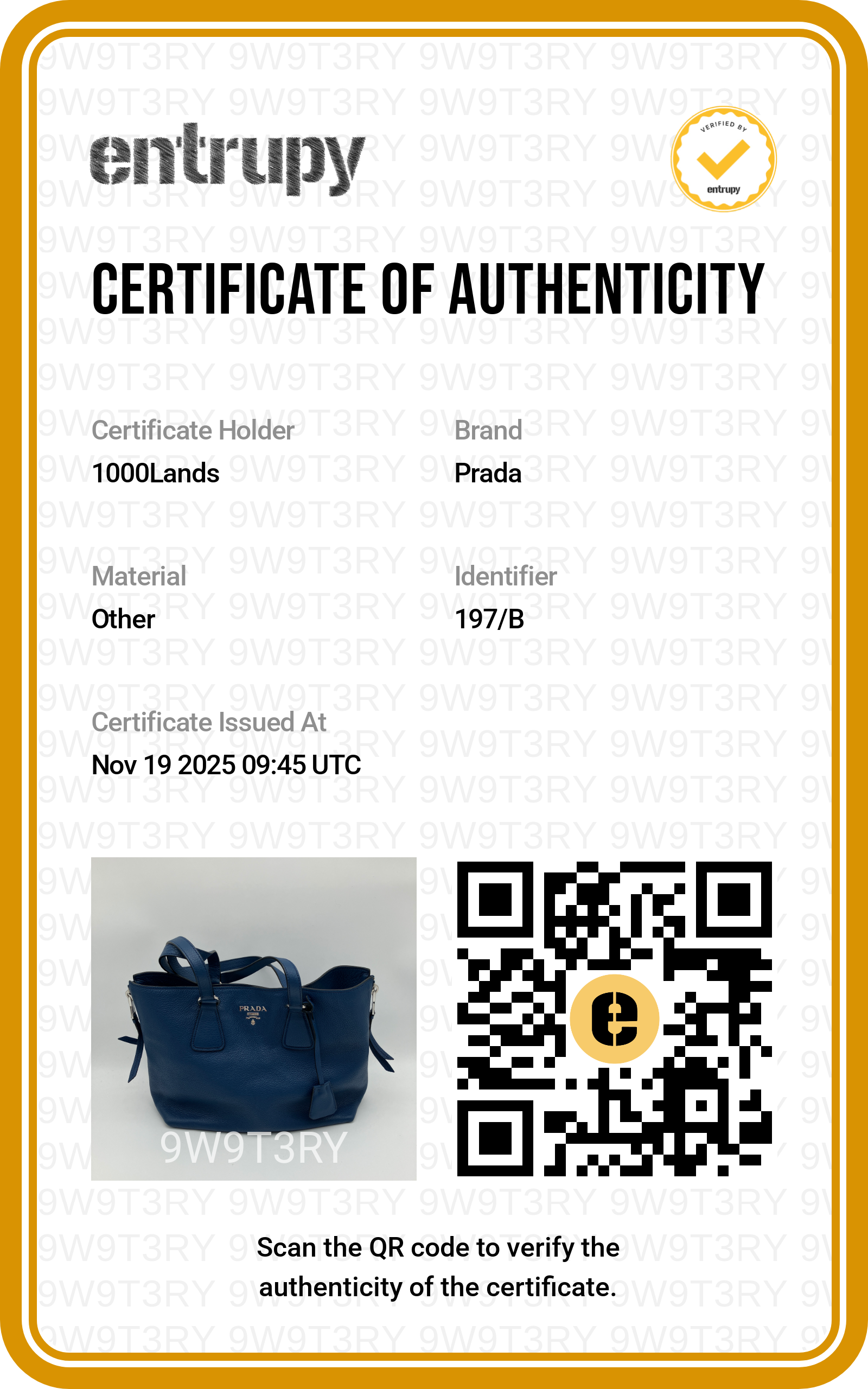 Borsa a spalla Prada vitello  Phenix in pelle blu