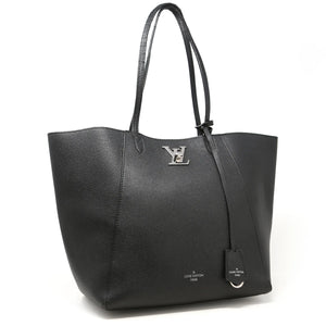 Borsa a spalla Louis Vuitton Lockme pelle nera
