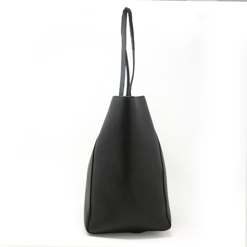 Borsa a spalla Louis Vuitton Lockme pelle nera