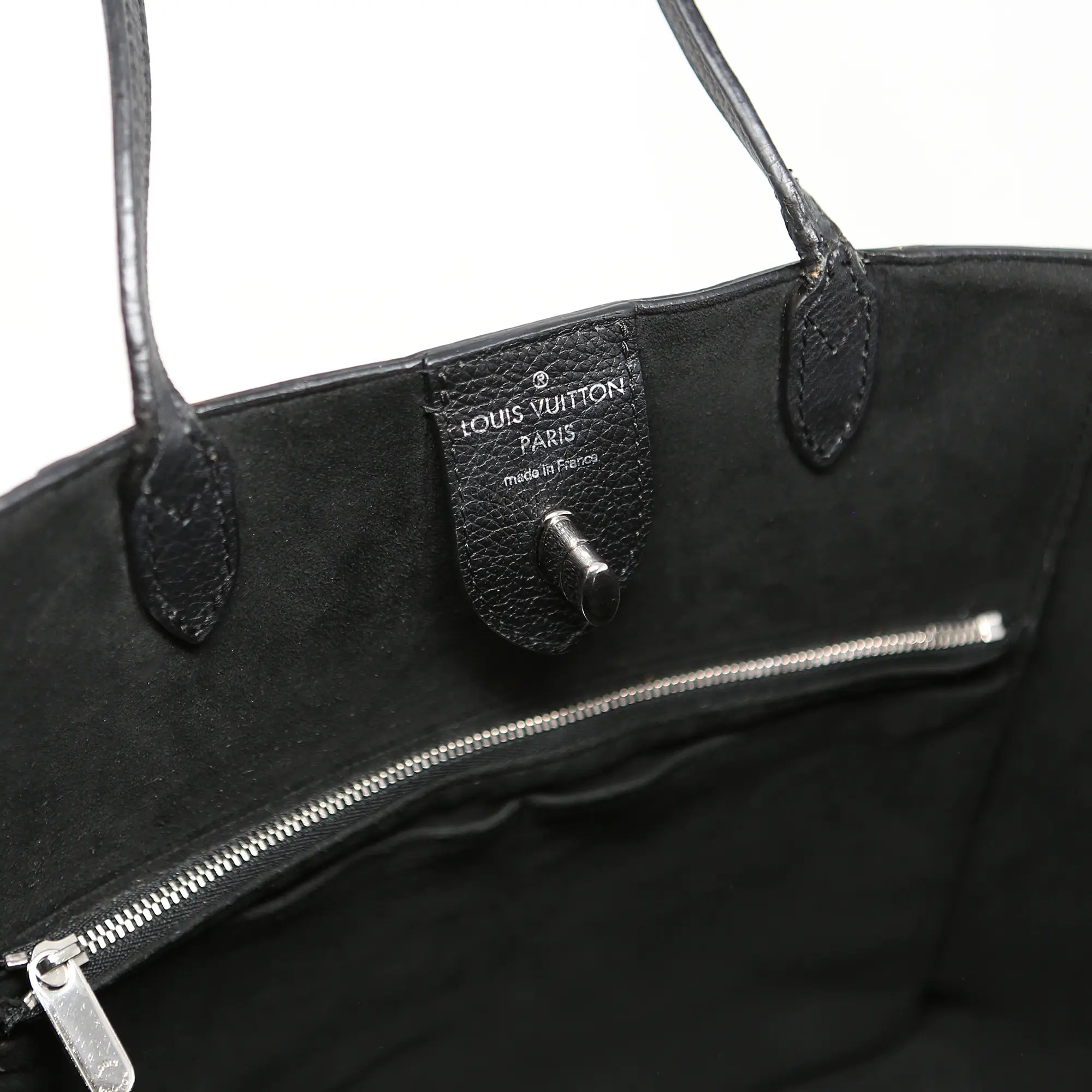 Borsa a spalla Louis Vuitton Lockme pelle nera