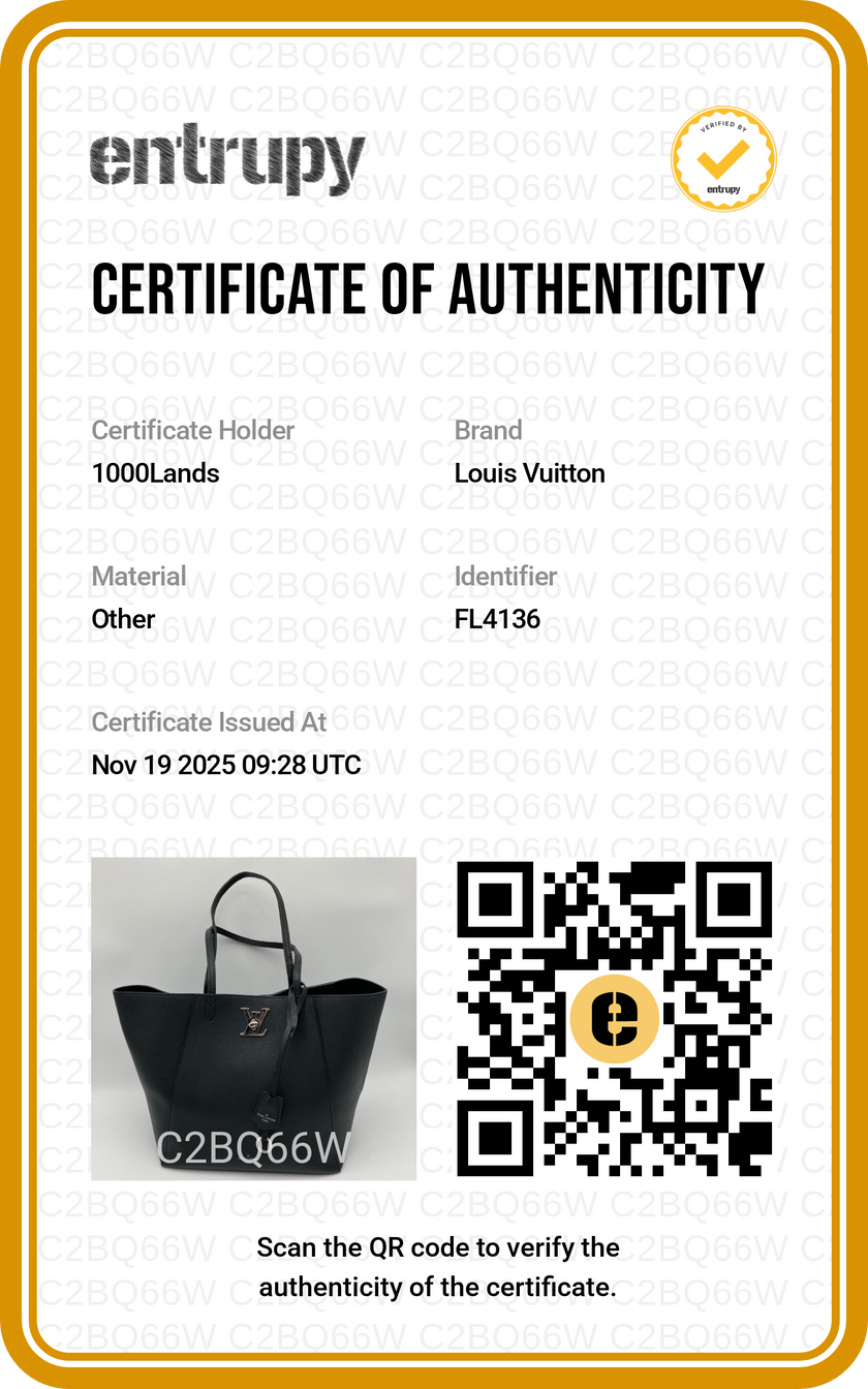 Borsa a spalla Louis Vuitton Lockme pelle nera