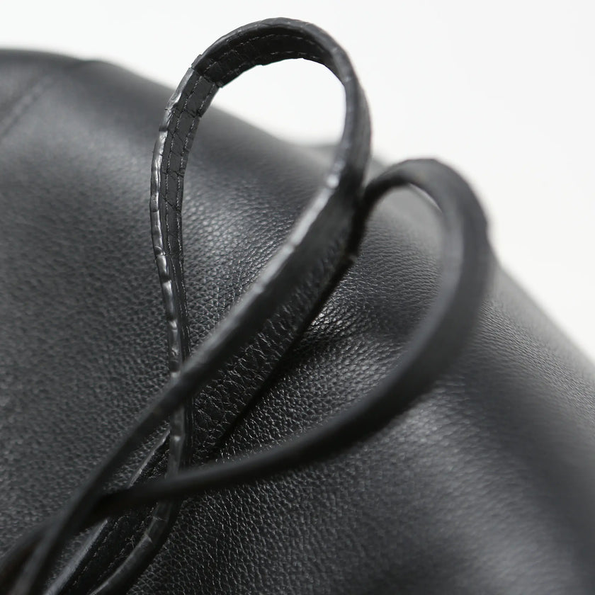 Borsa a spalla Louis Vuitton Lockme pelle nera