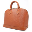 Borsa a mano Louis Vuitton Alma pelle EPI cognac