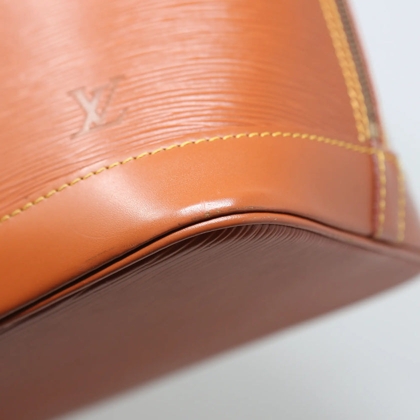 Borsa a mano Louis Vuitton Alma pelle EPI cognac