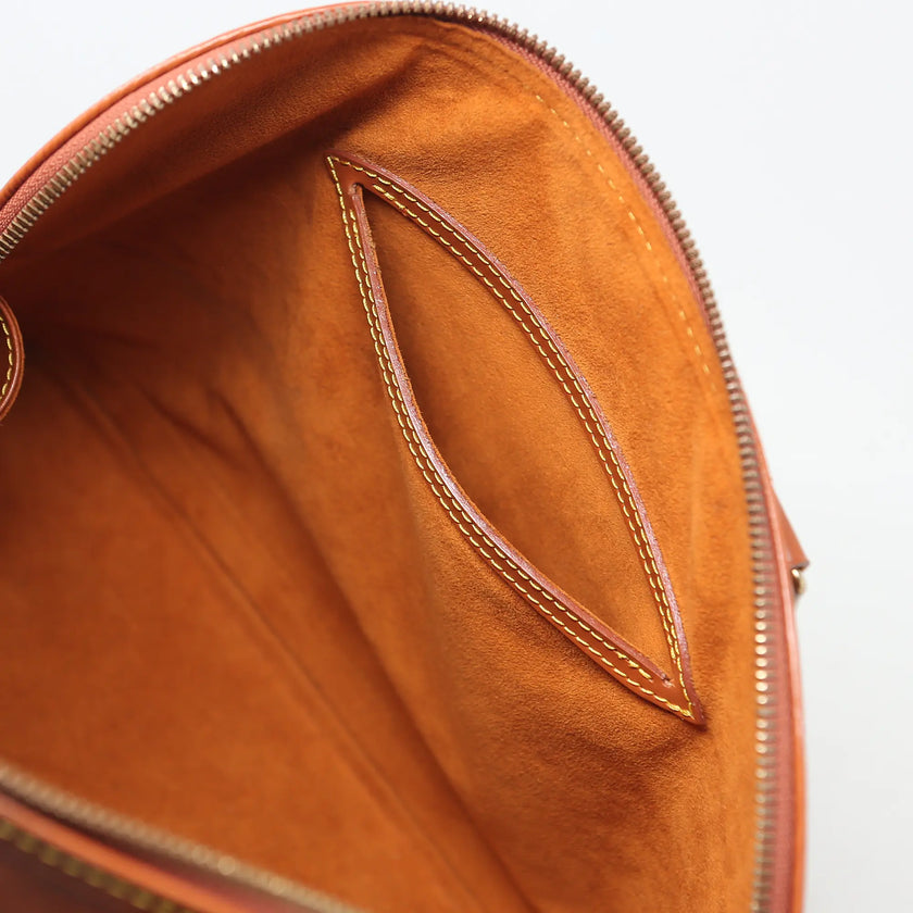 Borsa a mano Louis Vuitton Alma pelle EPI cognac