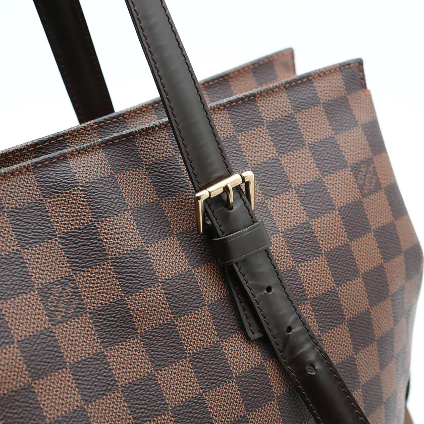 Borsa a mano Louis Vuitton Chelsea Damier Ebène