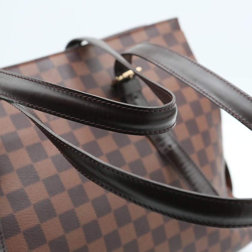 Borsa a mano Louis Vuitton Chelsea Damier Ebène