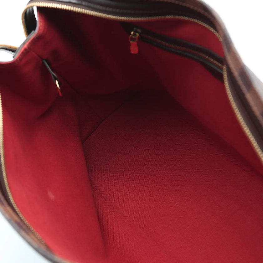 Borsa a mano Louis Vuitton Chelsea Damier Ebène