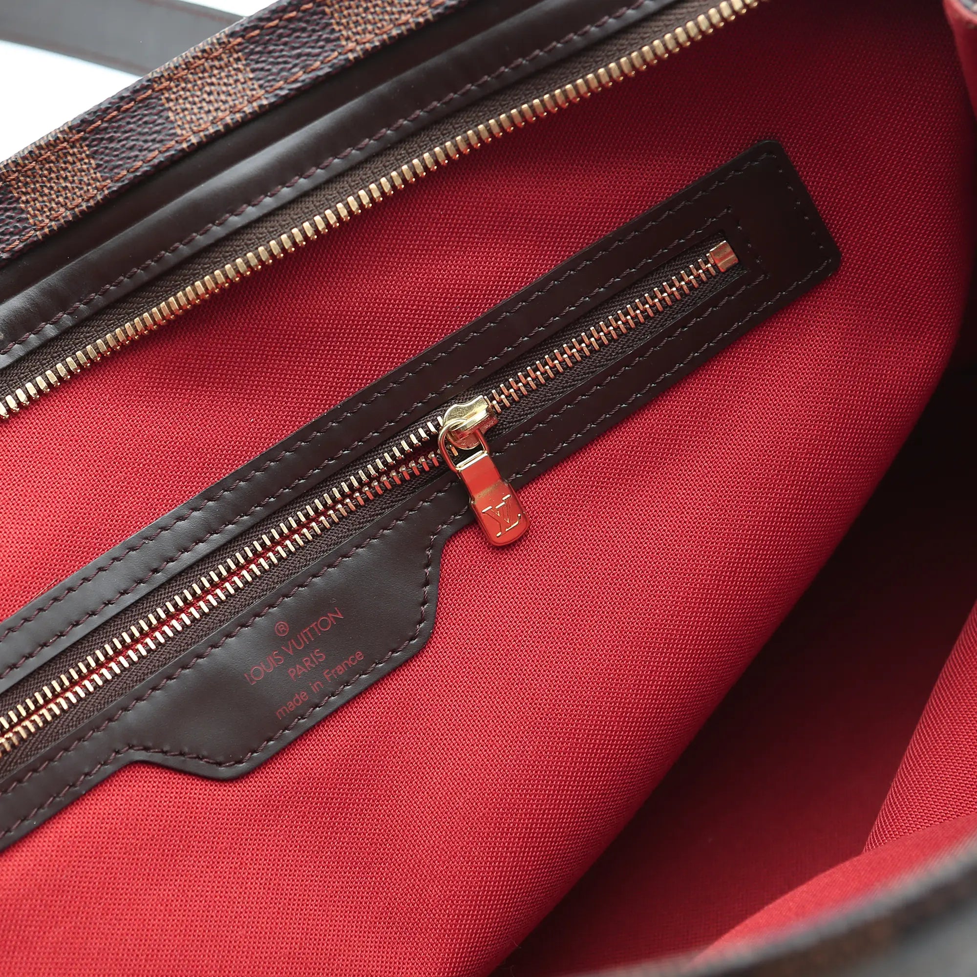 Borsa a mano Louis Vuitton Chelsea Damier Ebène