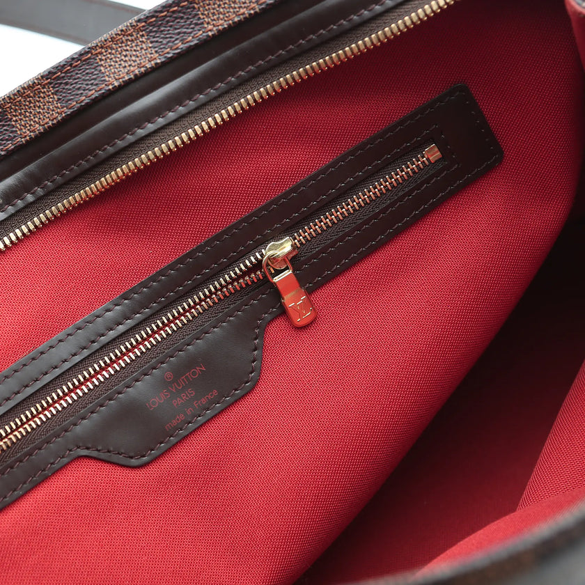 Borsa a mano Louis Vuitton Chelsea Damier Ebène