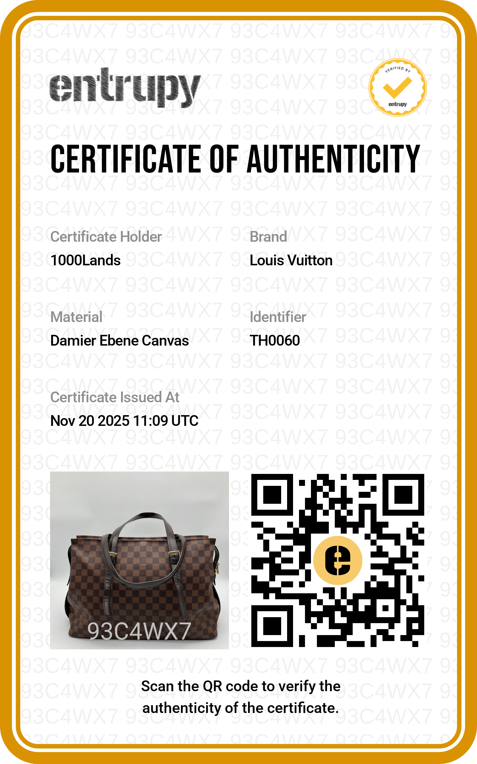 Borsa a mano Louis Vuitton Chelsea Damier Ebène