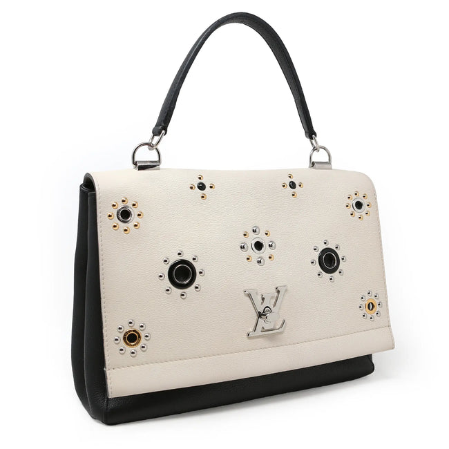 Borsa a mano Louis Vuitton Lockme avorio