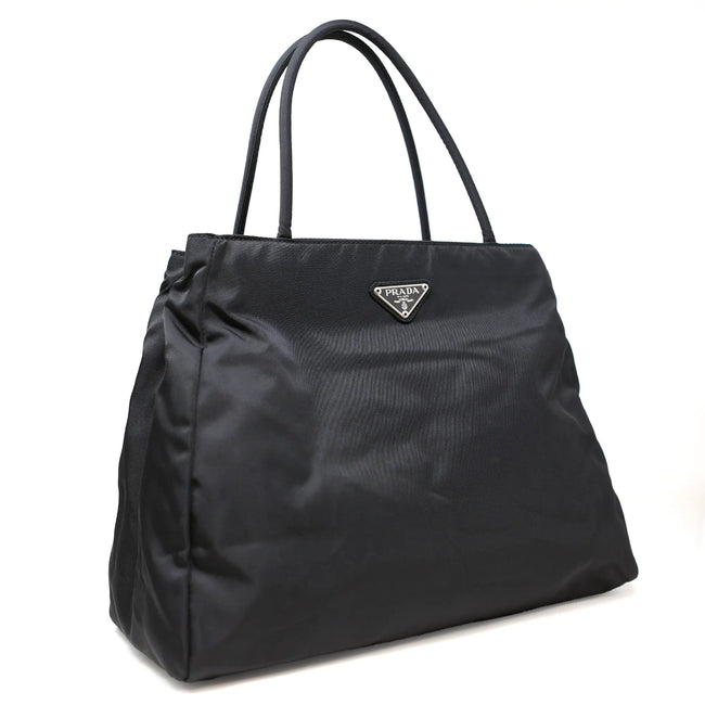 Borsa a spalla Prada City in tessuto nero