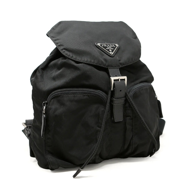 Zaino Prada in nylon nero
