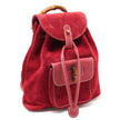 Zaino Gucci Bamboo Camoscio Rosso Vintage