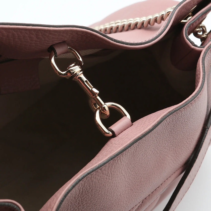 Borsa a mano Gucci Soho pelle cipria