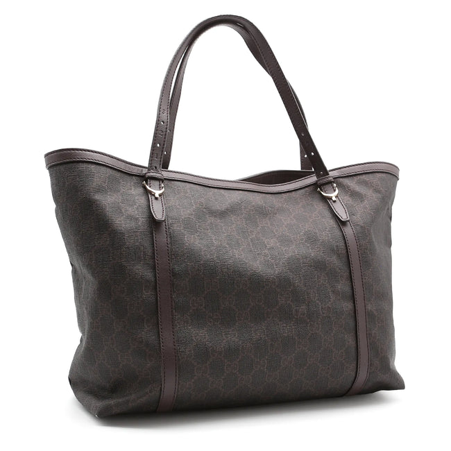 Borsa a mano Gucci GG Supreme marrone