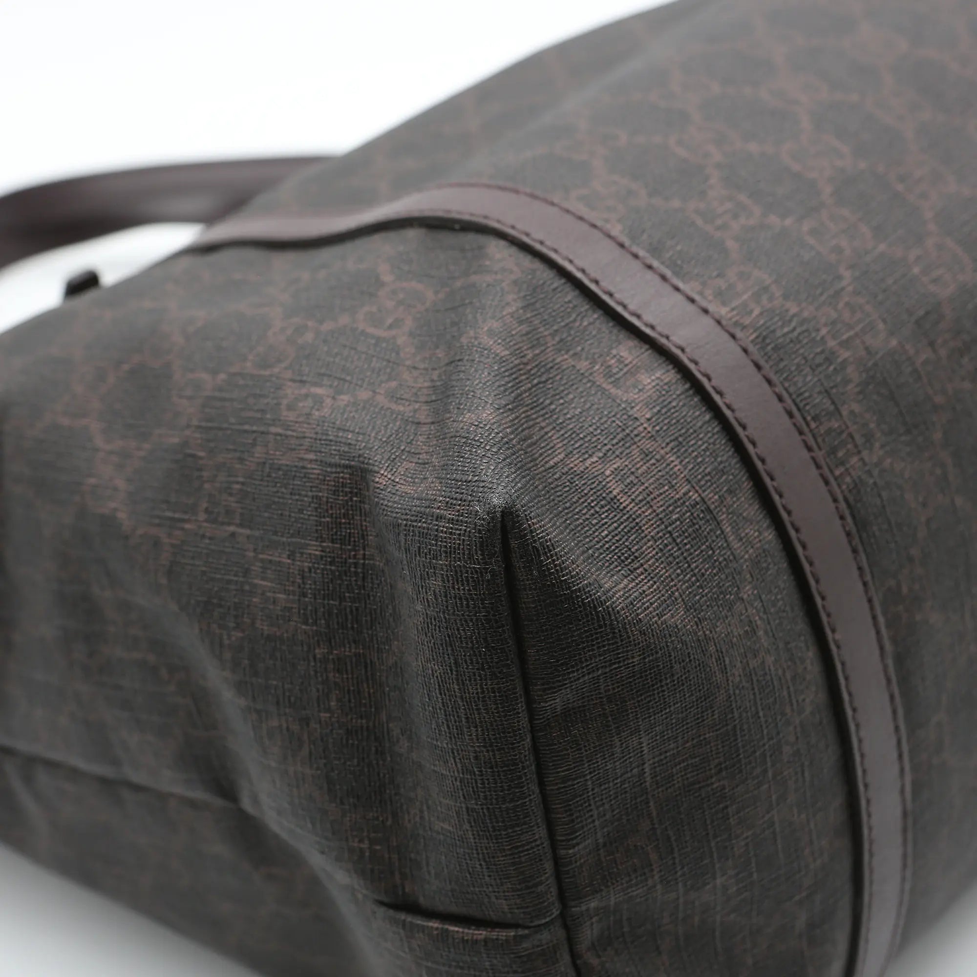 Borsa a mano Gucci GG Supreme marrone