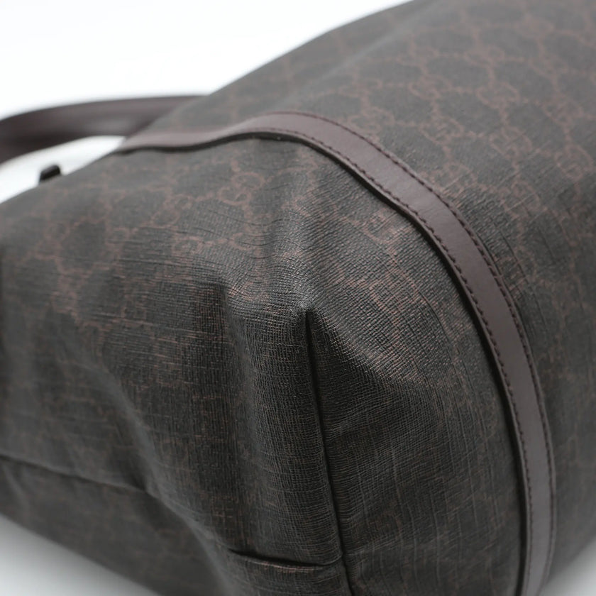 Borsa a mano Gucci GG Supreme marrone