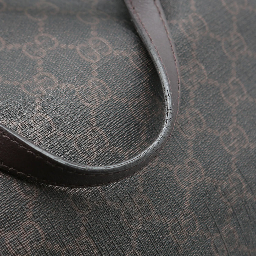 Borsa a mano Gucci GG Supreme marrone