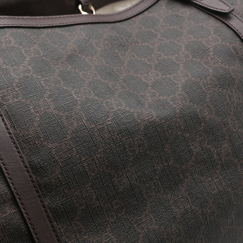 Borsa a mano Gucci GG Supreme marrone