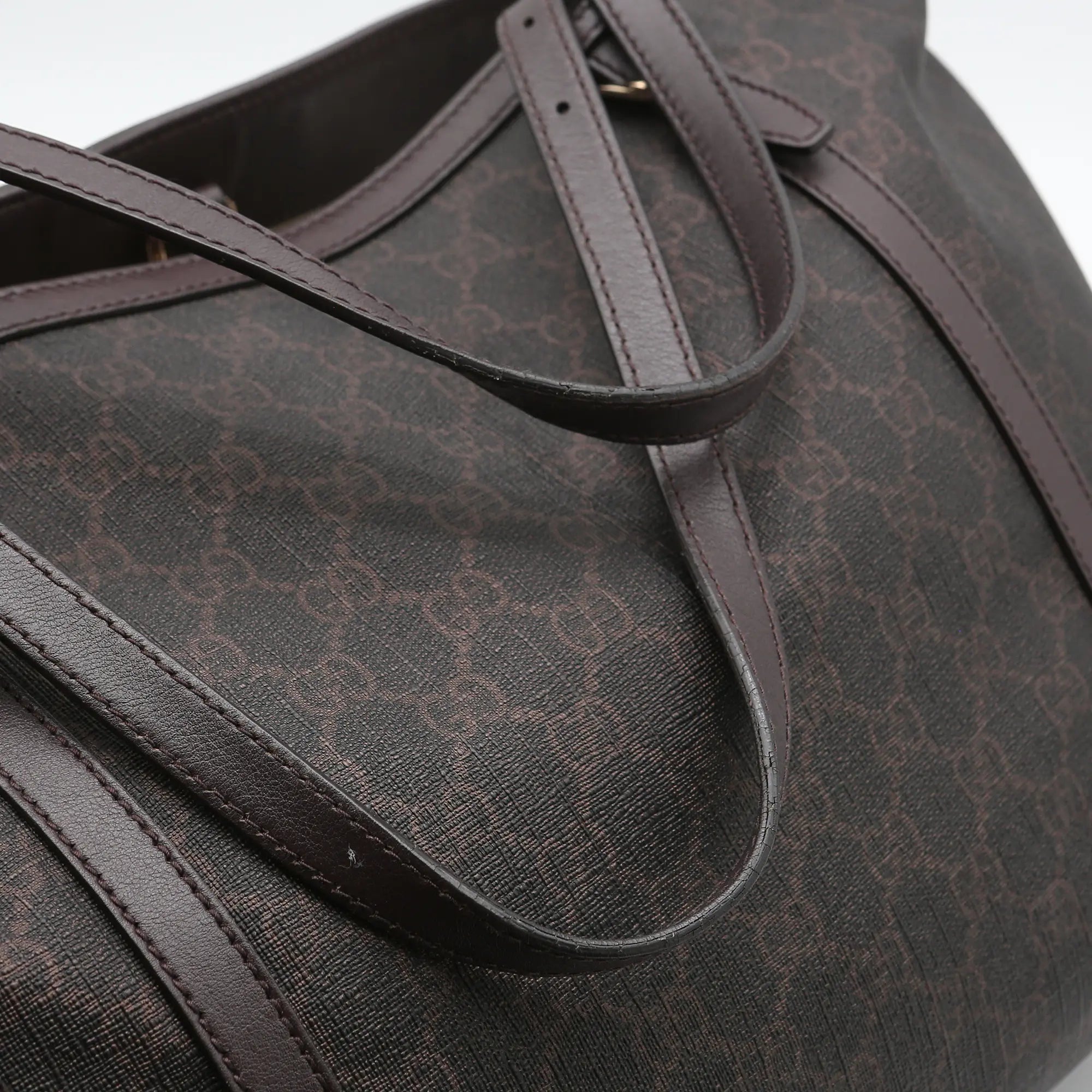 Borsa a mano Gucci GG Supreme marrone