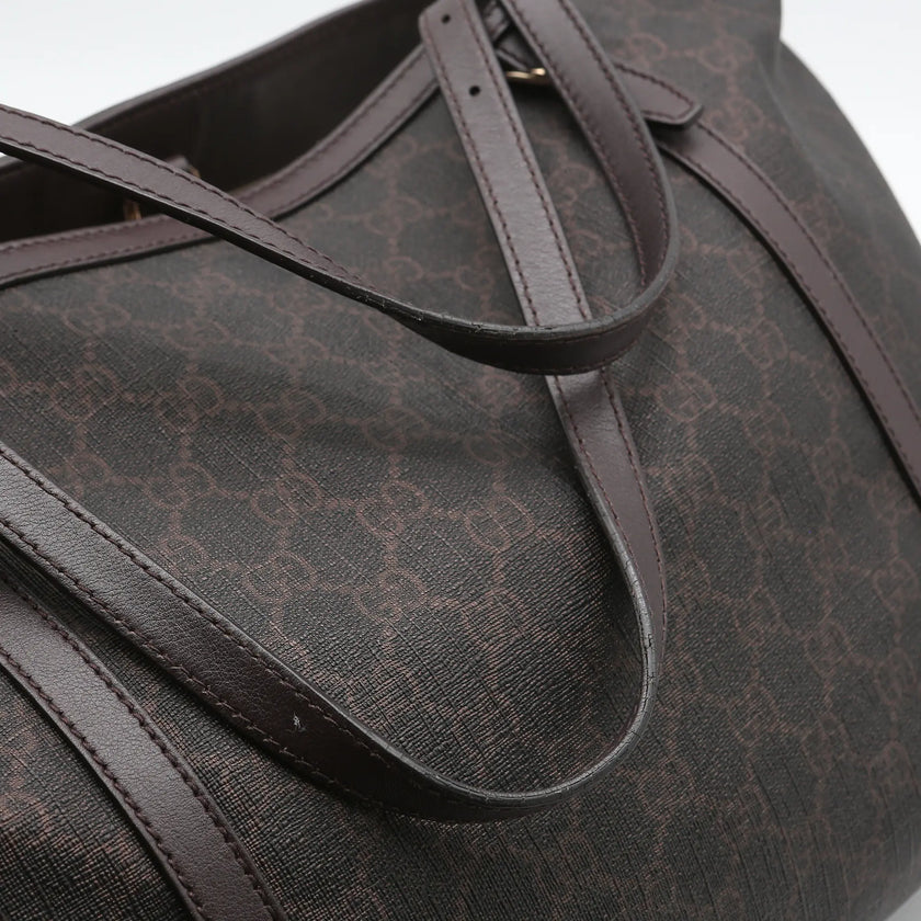 Borsa a mano Gucci GG Supreme marrone