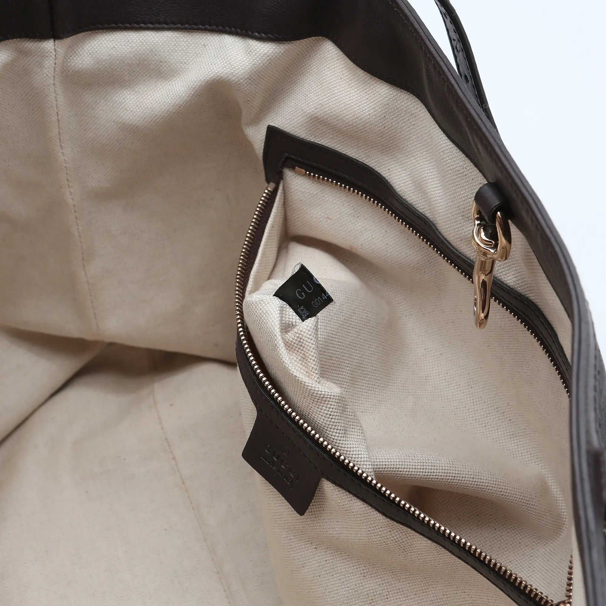 Borsa a mano Gucci GG Supreme marrone