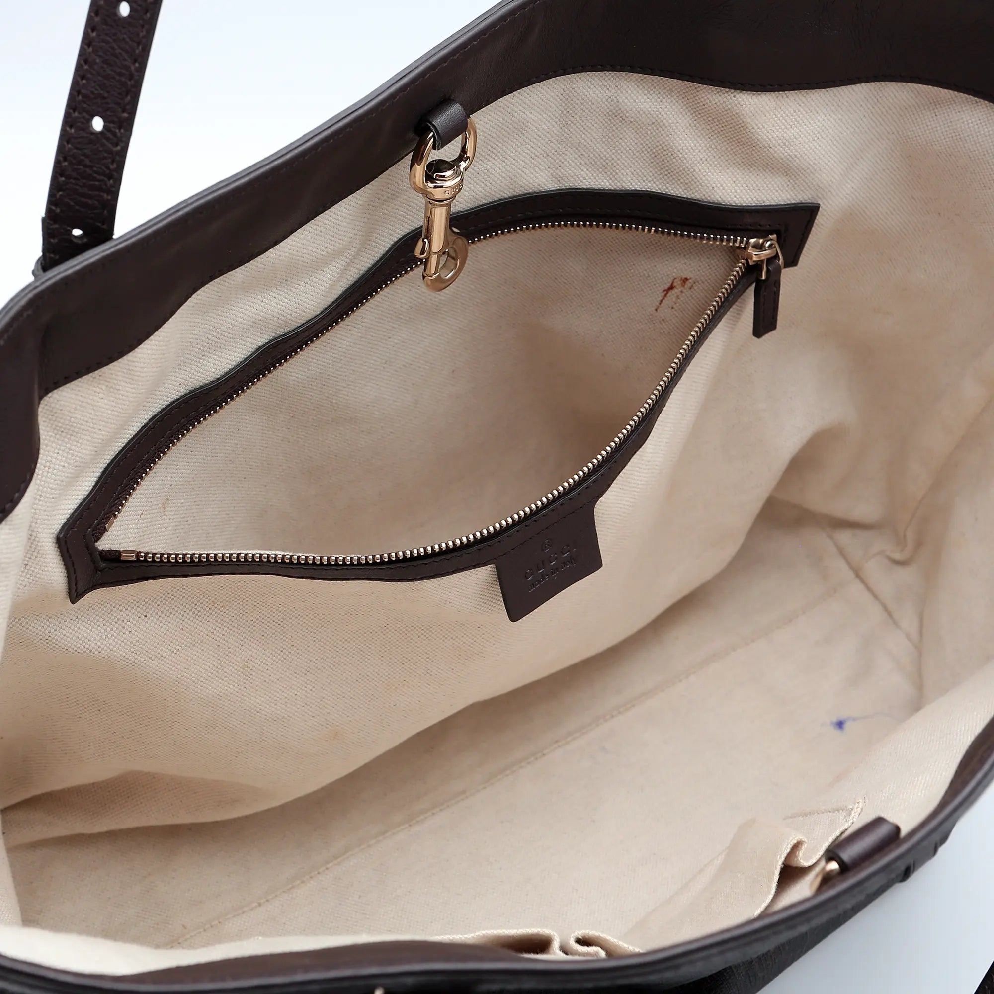 Borsa a mano Gucci GG Supreme marrone