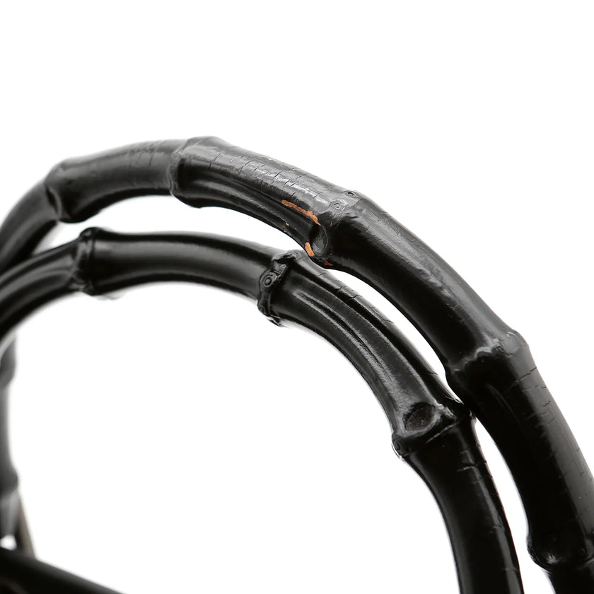 Borsa a mano Gucci Bamboo nera