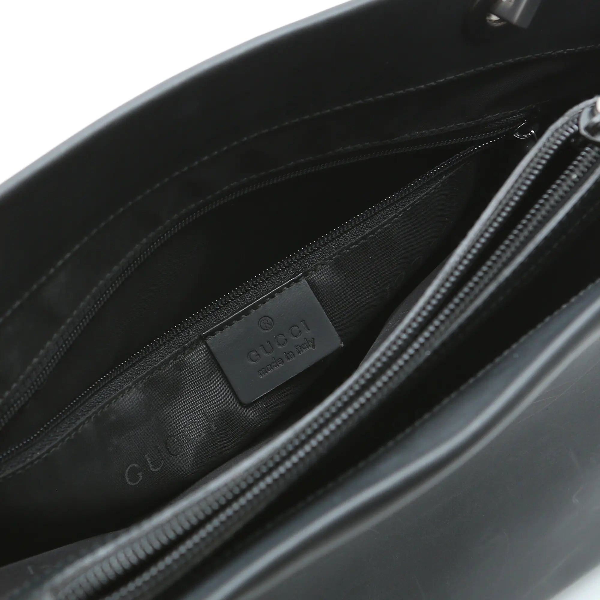 Borsa a mano Gucci Bamboo nera