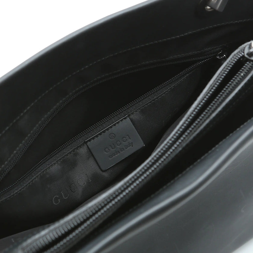 Borsa a mano Gucci Bamboo nera