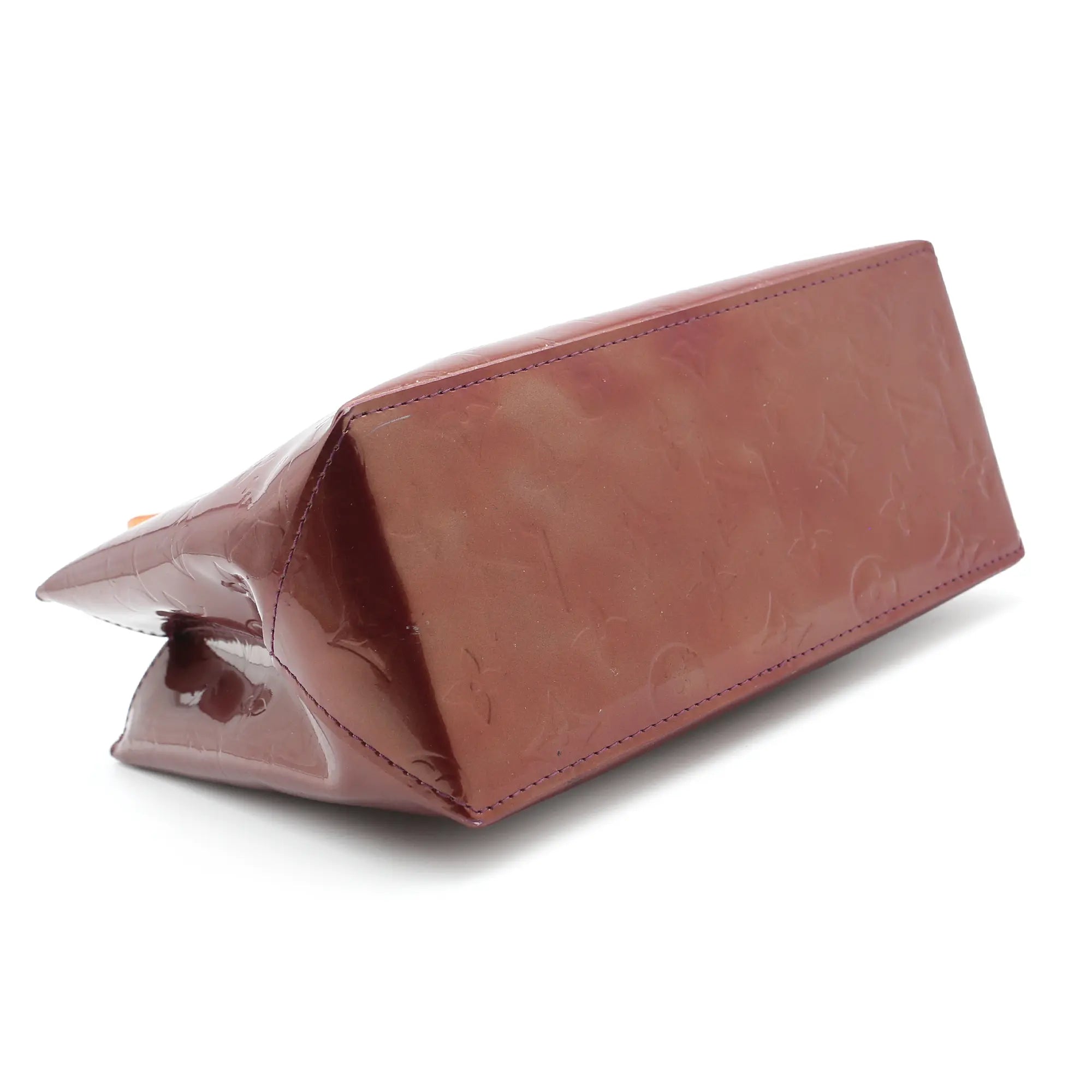 Borsa a mano Louis Vuitton Reade PM Vernis marrone