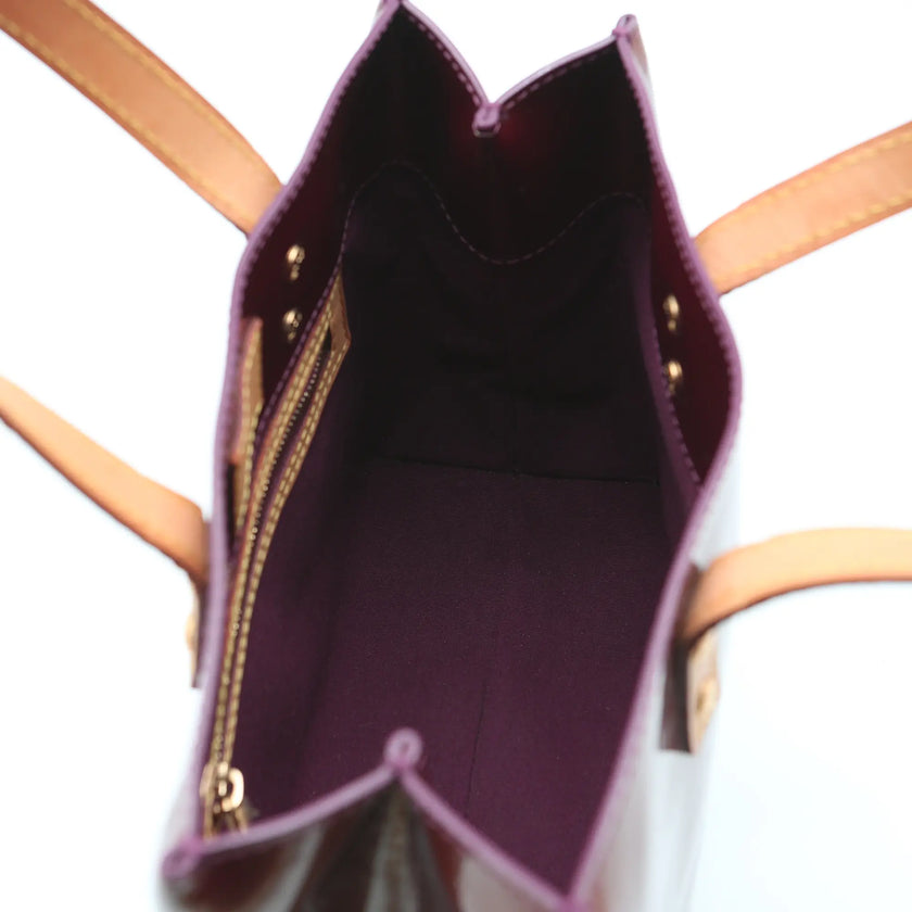 Borsa a mano Louis Vuitton Reade PM Vernis marrone