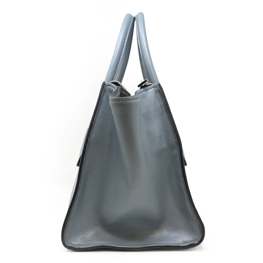 Prada Handtasche aus grauem und blauem Leder