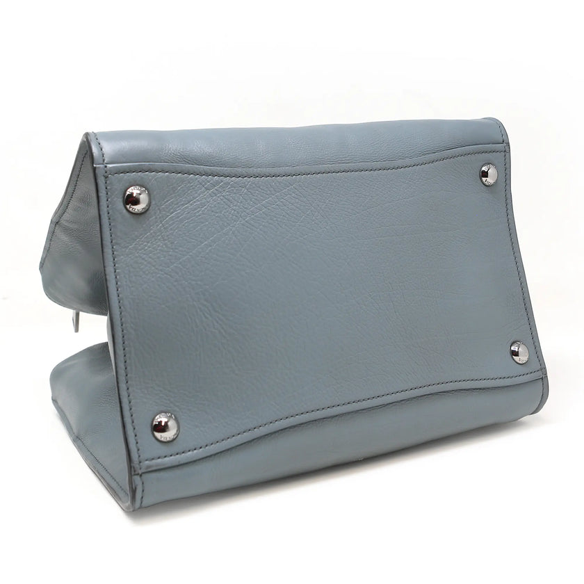 Prada Handtasche aus grauem und blauem Leder