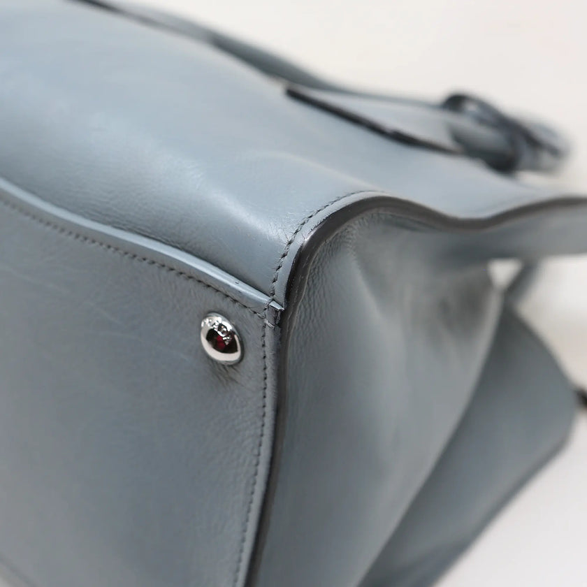 Prada Handtasche aus grauem und blauem Leder