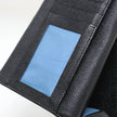 Bulgari black leather wallet